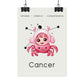 Poster Baby Girl BEIGE - Cancer