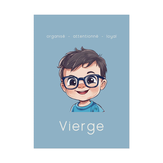 Poster Baby Boy BLEU - Vierge