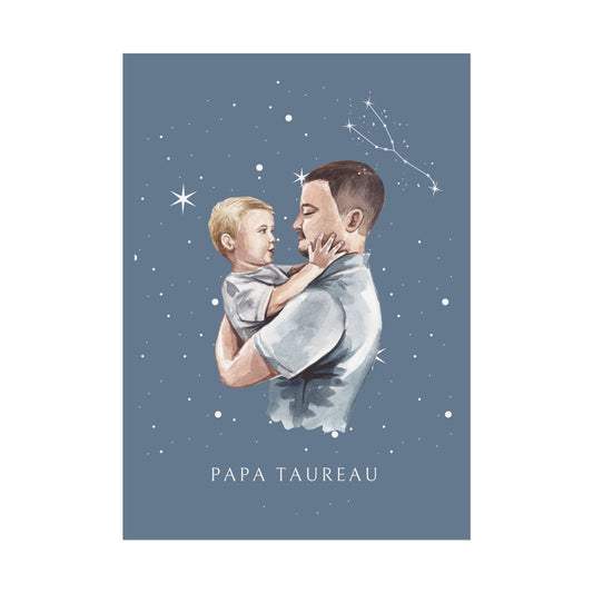 Poster Papa Taureau et son fils