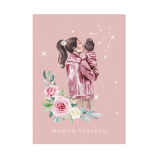 Poster Maman Verseau et sa fille