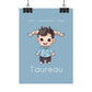 Poster Baby Boy BLEU - Taureau