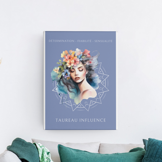 Poster Astrologique Taureau - "Mélody, Femme Taureau"