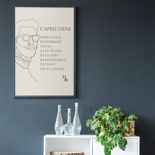 Poster Homme Capricorne