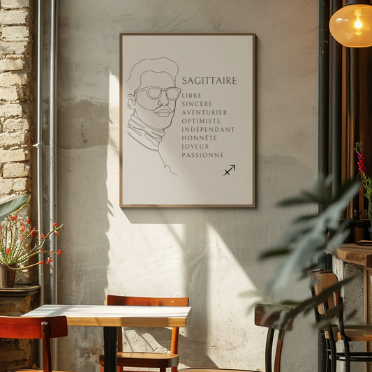 Poster Homme Sagittaire