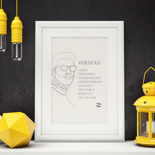 Poster Homme Verseau