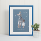 Poster Papa Bélier avec son fils et sa fille