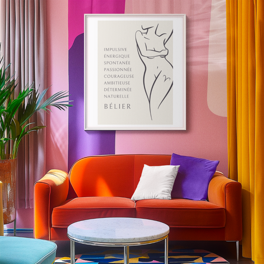 Poster Femme Bélier