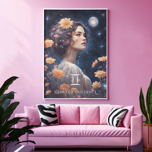 Poster Astrologique Gémeaux - Sophie, Femme Gémeaux