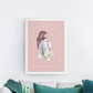 Poster Maman Capricorne et son bébé fille