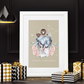 Poster Maman Capricorne avec son fils et sa fille
