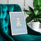 Poster Baby Boy BLEU - Capricorne