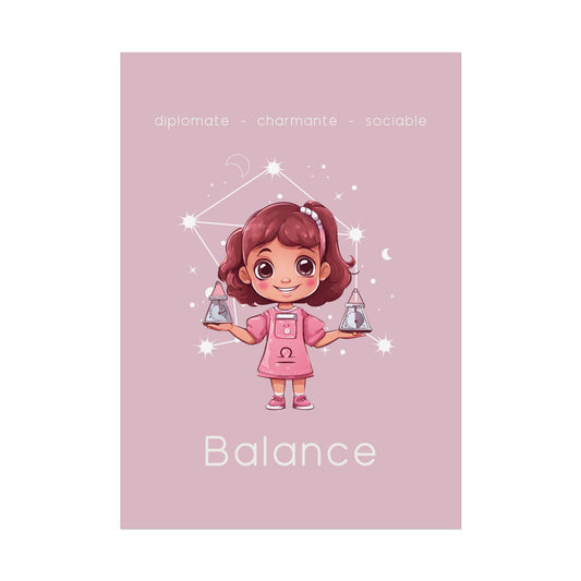 Poster Baby Girl ROSE - Balance