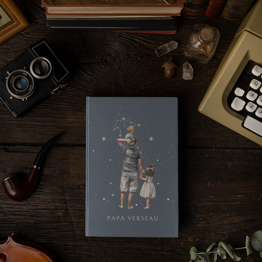 Carnet Papa Verseau avec son fils et sa fille