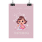 Poster Baby Girl ROSE - Verseau