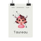 Poster Baby Girl BEIGE - Taureau