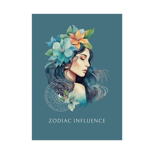 Poster Astrologique Zodiac Influence - Aurélie