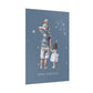 Poster Papa Verseau avec son fils et sa fille