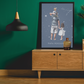 Poster Papa Poissons avec son fils et sa fille