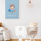 Poster Baby Boy BLEU - Poissons