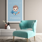 Poster Baby Boy BLEU - Poissons