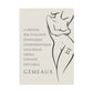 Poster Femme Gémeaux