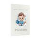 Poster Baby Boy BEIGE - Poissons