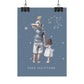 Poster Papa Sagittaire avec son fils et sa fille