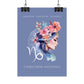 Poster Astrologique Capricorne - "Jasmine, Femme Capricorne"