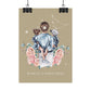 Poster Maman Capricorne avec son fils et sa fille