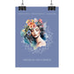 Poster Astrologique Verseau - "Mélody, Femme Verseau"