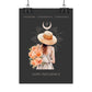 Poster Astrologique Lion - "Rose, Femme Lion"