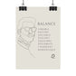 Poster Homme Balance