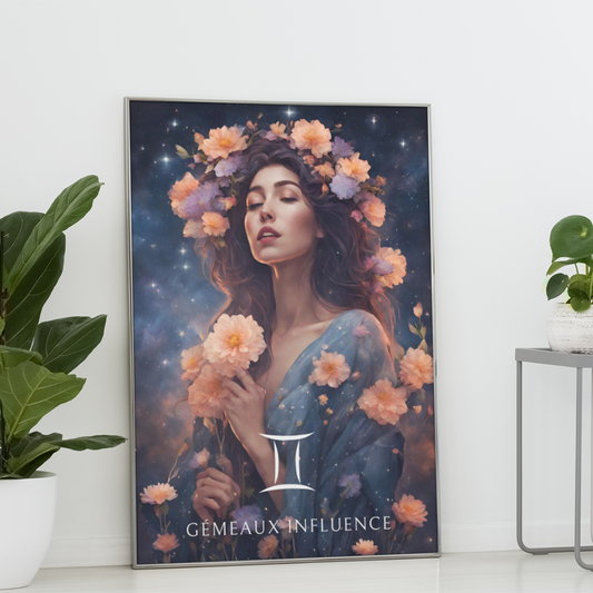 Poster Astrologique Gémeaux - Elisa, Femme Gémeaux