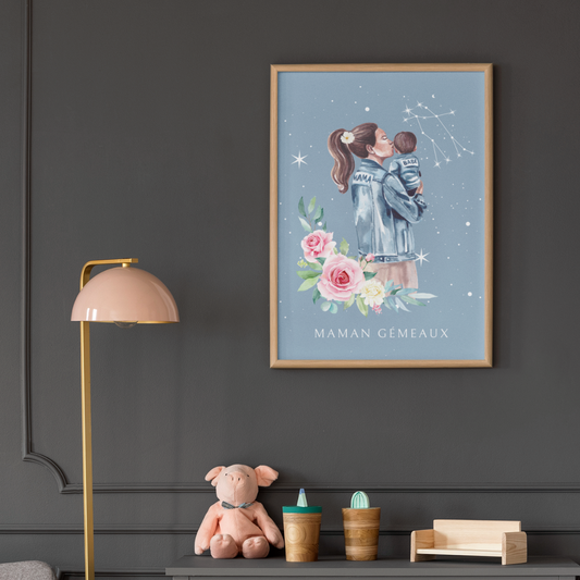 Poster Maman Gémeaux et son fils