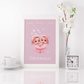 Poster Baby Girl ROSE - Gémeaux