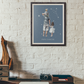 Poster Papa Cancer avec son fils et sa fille