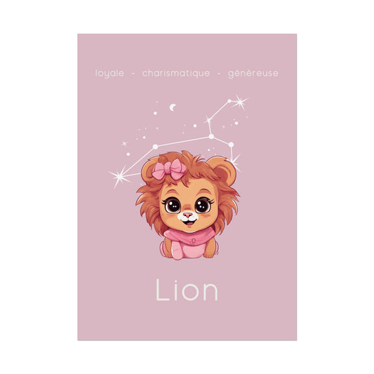 Poster Baby Girl ROSE - Lion