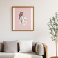 Poster Maman Lion et son bébé fille
