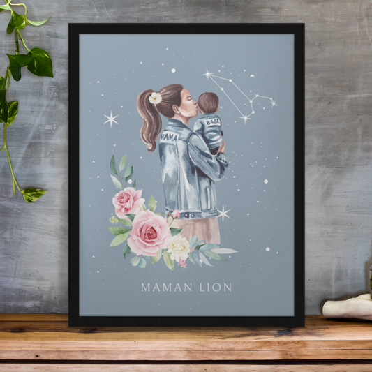 Poster Maman Lion et son fils
