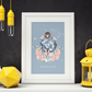 Poster Maman Lion et ses fils