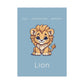 Poster Baby Boy BLEU - Lion