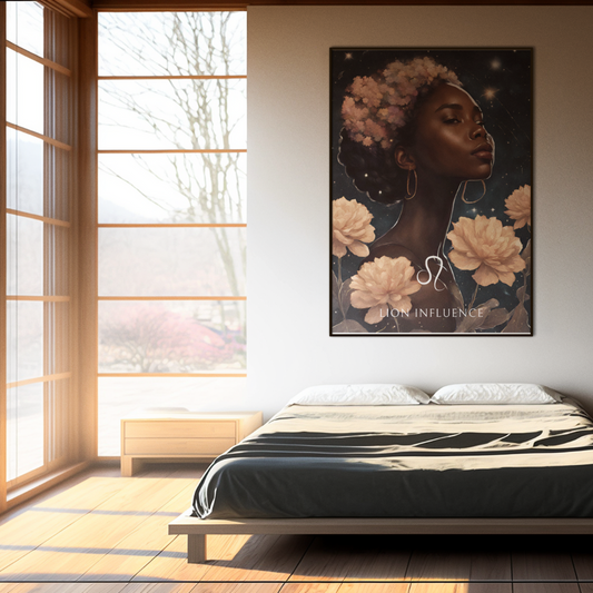 Poster Astrologique Lion - Aria, Femme Lion