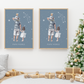 Poster Papa Vierge avec son fils et sa fille