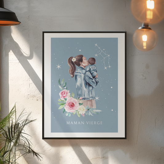 Poster Maman Vierge et son fils