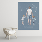Poster Papa Vierge et ses fils