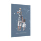 Poster Papa Poissons avec son fils et sa fille
