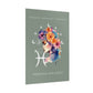 Poster Astrologique Poissons - "Léa, Femme Poissons"