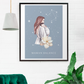 Poster Maman Balance et son bébé garçon