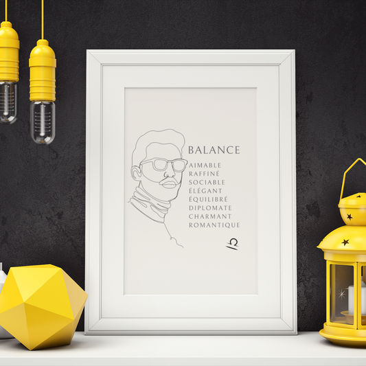 Poster Homme Balance