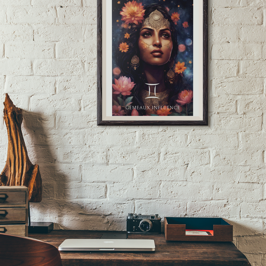 Poster Astrologique Gémeaux - Lakshmi, Femme Gémeaux